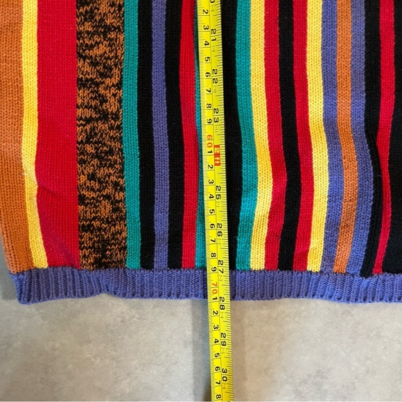 Vintage Multicolour Sweater. LL EUROPEAN. 100% cotton. Size 40/Small - Picture 8 of 9